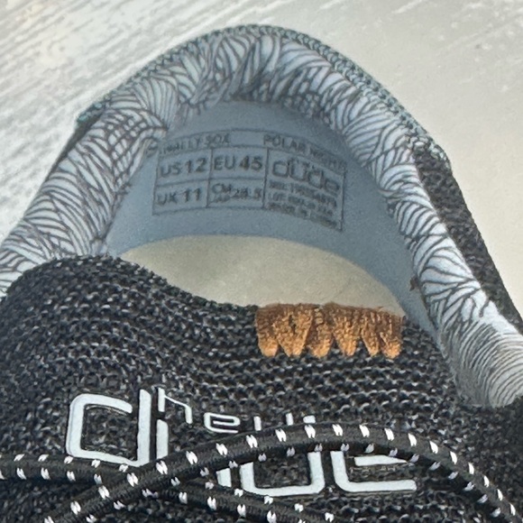 NWT. Hey Dude ,Size-12 Men's Black Slip-On Loafers - Picture 6 of 6